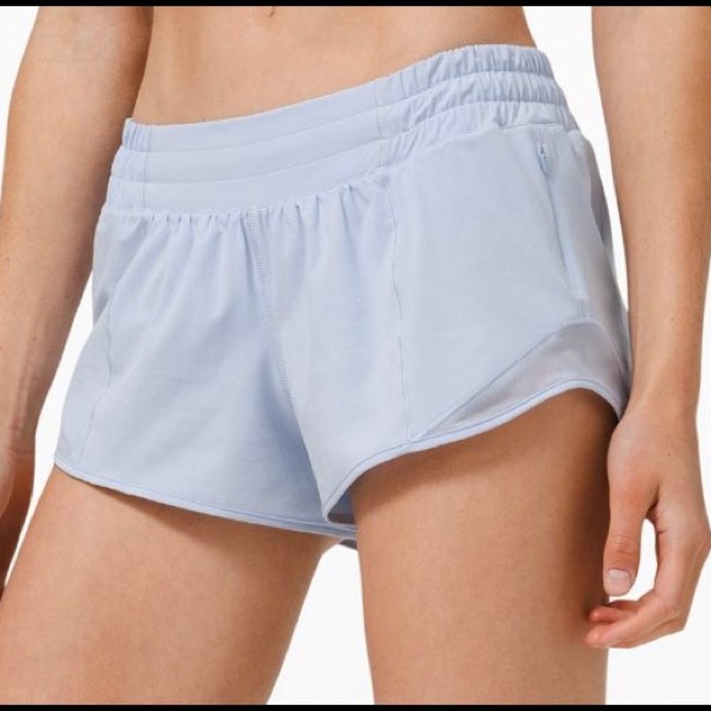 Light blue Lululemon shorts